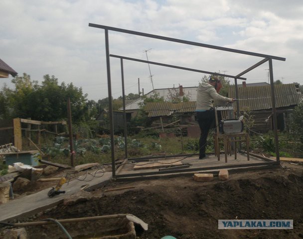 Погреб-овощехранилище за месяц.