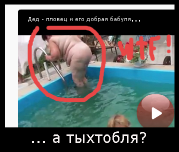 Дед - пловец и его добрая бабуля