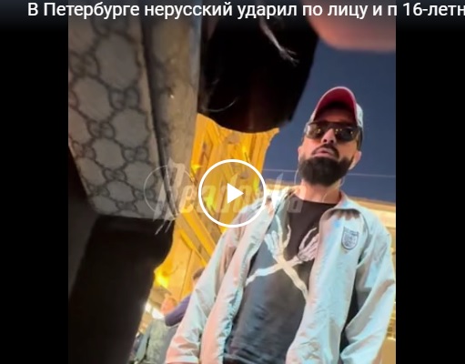В Петербурге нерусский ударил по лицу и п 16-летнюю девушку за то, что ему не понравился ее внешний вид