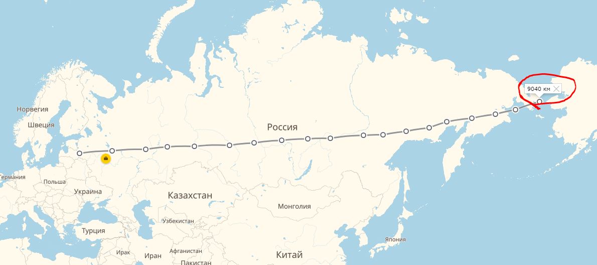 Москва калининград сколько км расстояние