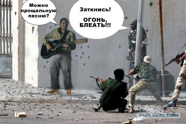Фотожаба: Бой с гитарой наперевес