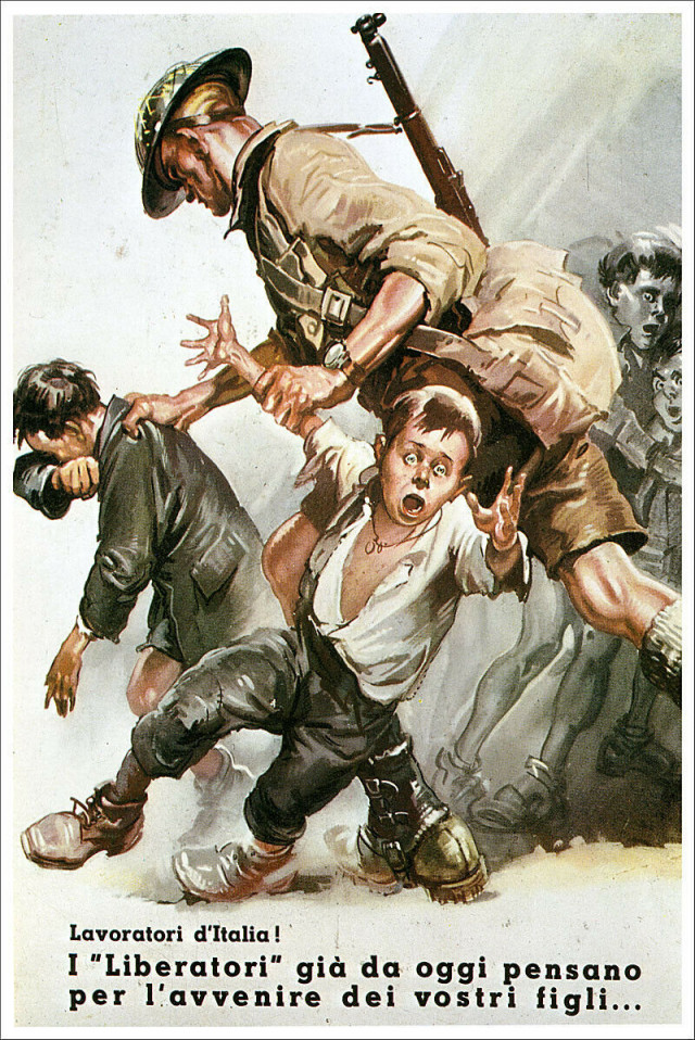 Итальянские пропагандистские плакаты времен Второй мировой войны