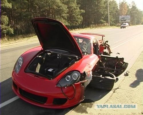 Porsche Carrera Gt авария под Киевом