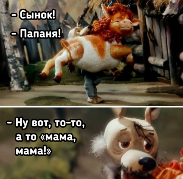 Первая встреча щенка с собакеном!