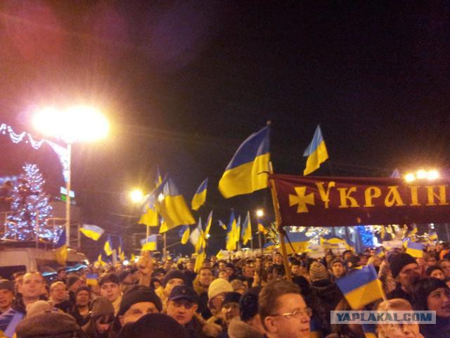 Митингующий Донецк