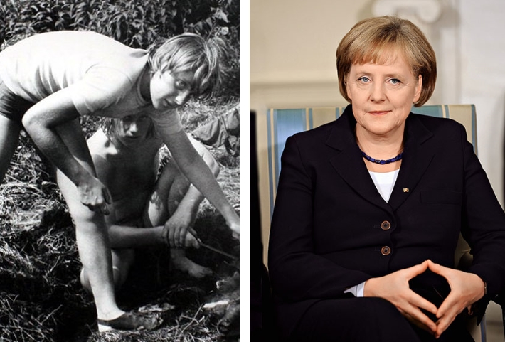 Фото Молодой Меркель.
