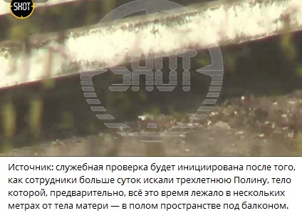 Пропавшую в Балашихе 3-летнюю девочку нашли мертвой