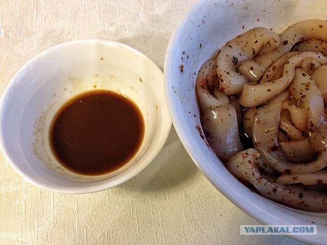 Кольца кальмара в пивном кляре:)