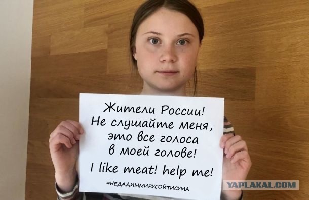Грета Тунберг призывает россиян к забастовкам