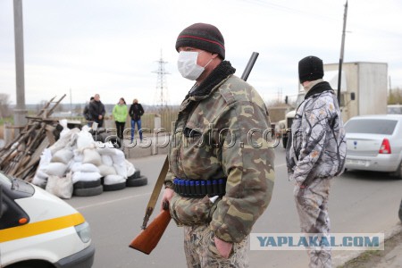 Cиловая операция в Славянске.