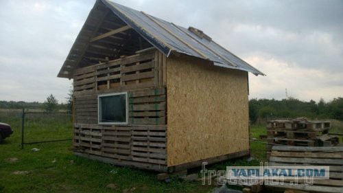 Строительство тёплого дома из дровишек