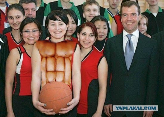 Фотожаба: Медведев и спорт