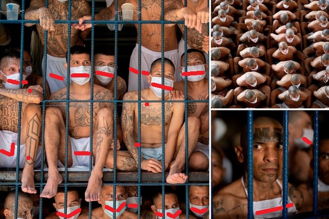 25 кадров из переполненных тюрем Сальвадора