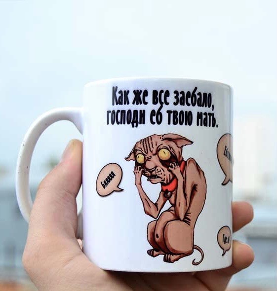 А из какой кружки вы пьёте на работе?