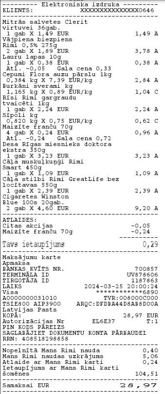 Сколько стоят продукты Латвии