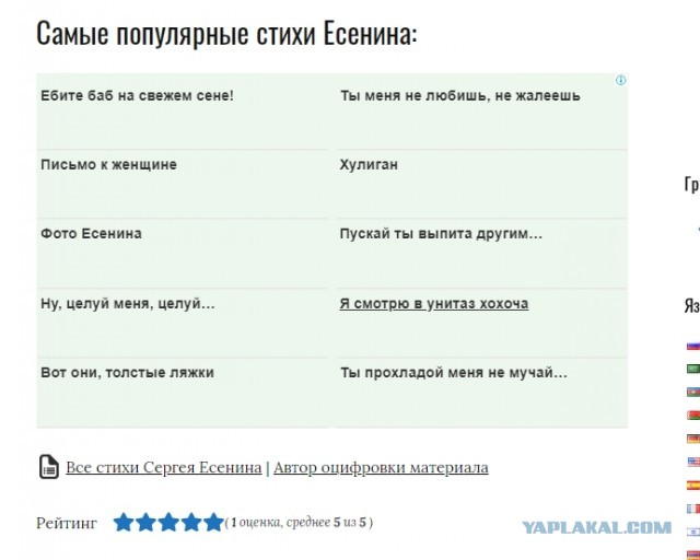 Учитель, уволенный после урока о Есенине: «Нашу систему не переделаешь»