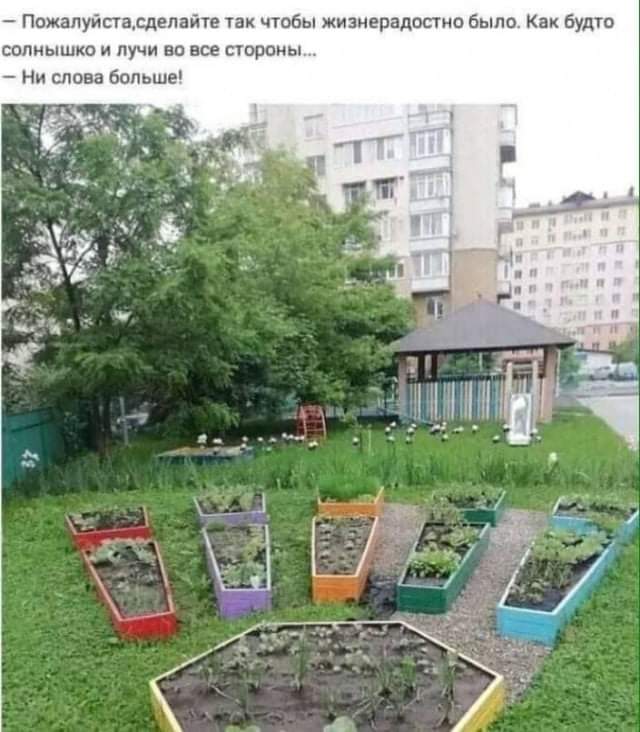 Клумба в Брянском детсадике.