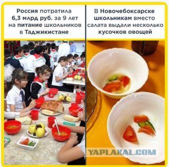 Россия выделит средства на школьное питание в Таджикистане