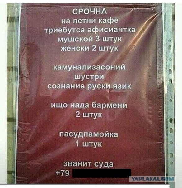 Надписи, вывески, объявления и другие буквы