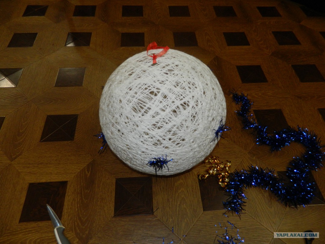 Как сделать большой шар из шаров