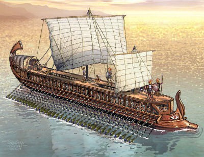 Единственная реплика греческой триремы в мире