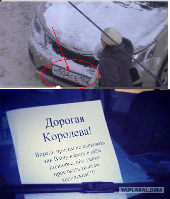 Леди припарковалась для покупок