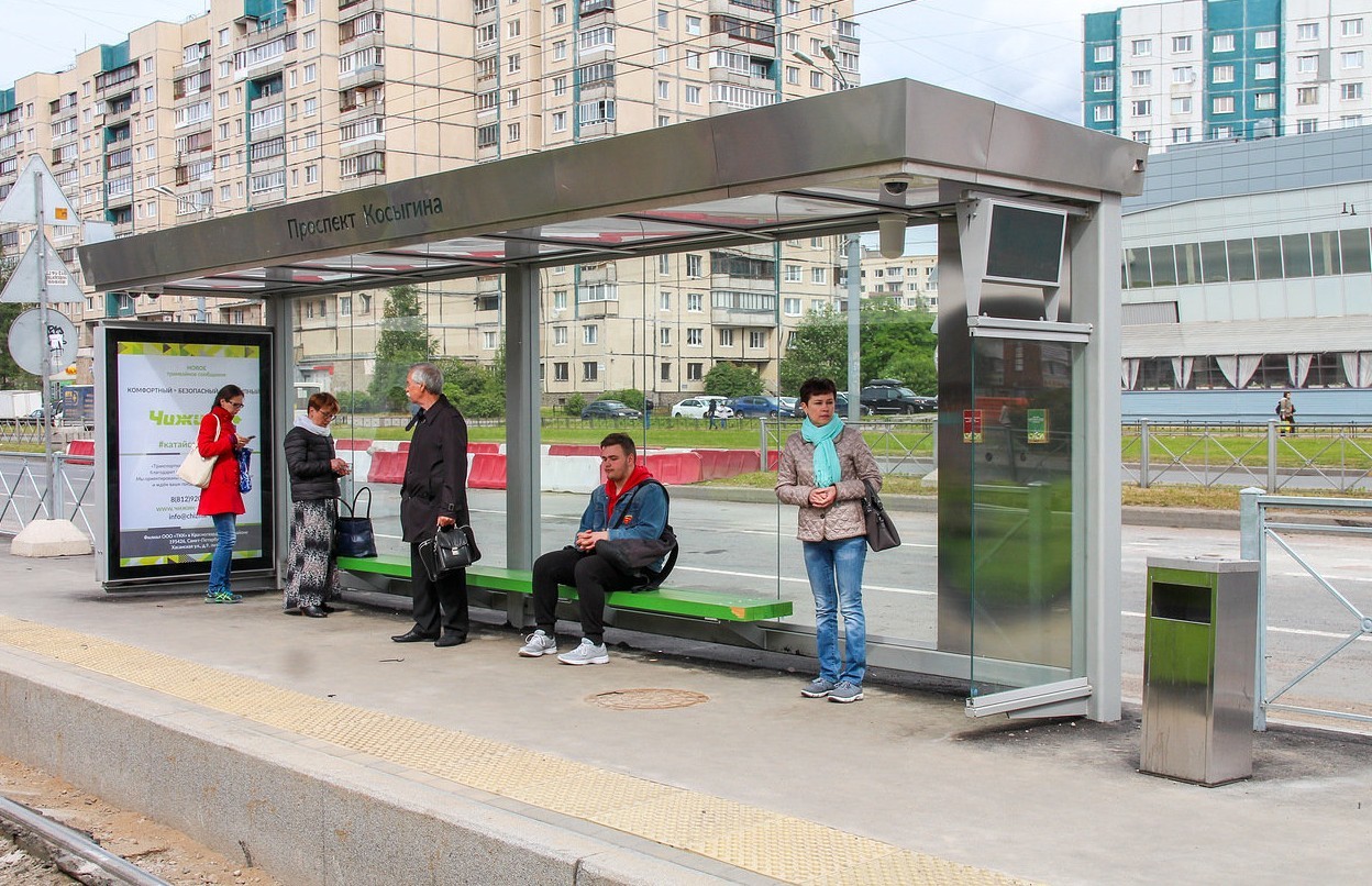 автобусных остановок