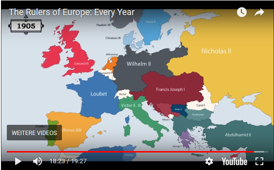 Все правители Европы за последние 2400 лет в анимированной карте (с 400 г. до н. э. по 2017 г.)