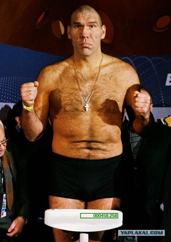 Валуев на взвешивании - ЖАБИМ!