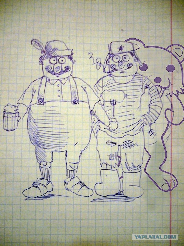 Русский и немец