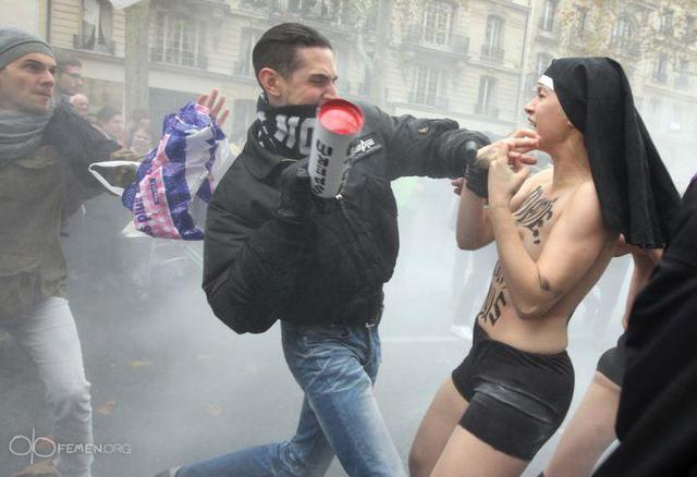 Протесты против однополых браков во Франции