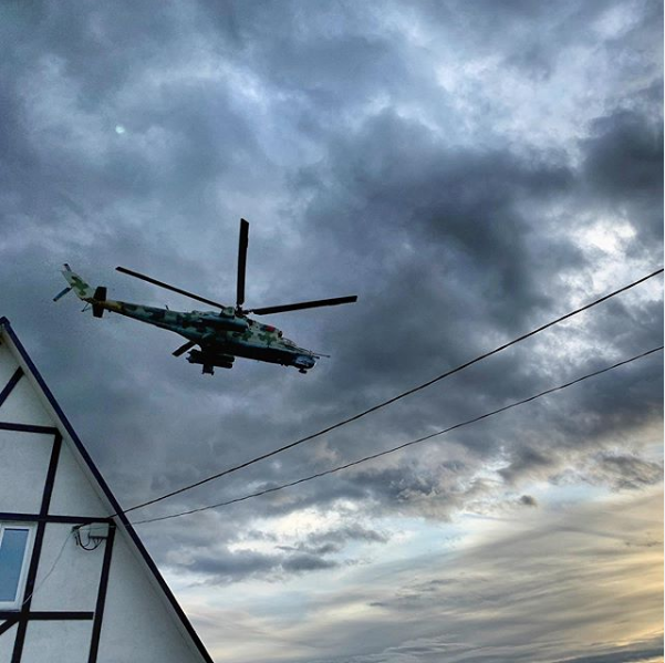 Полет Ми-24 на ПМВ