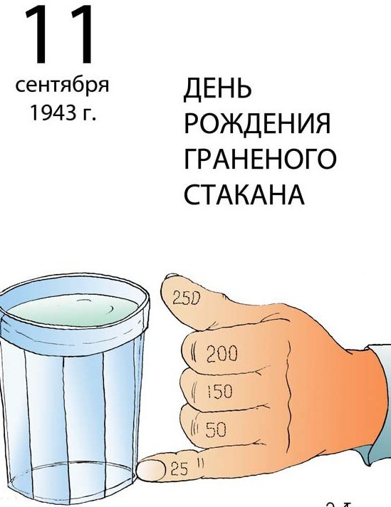 Сегодня День граненого стакана