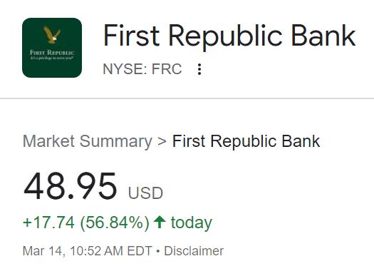 Третий банк в США сидит на краю крыши? First Republic Bank