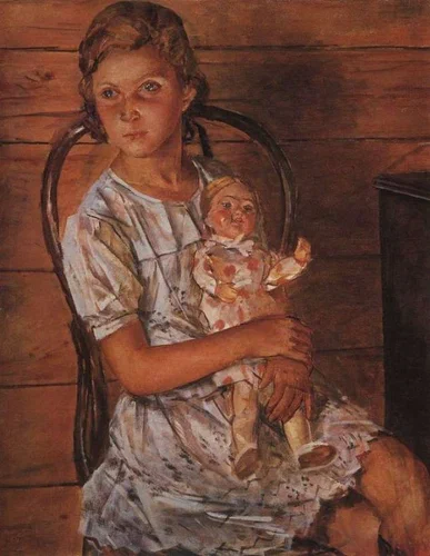 Живопись. Девочки и куклы
