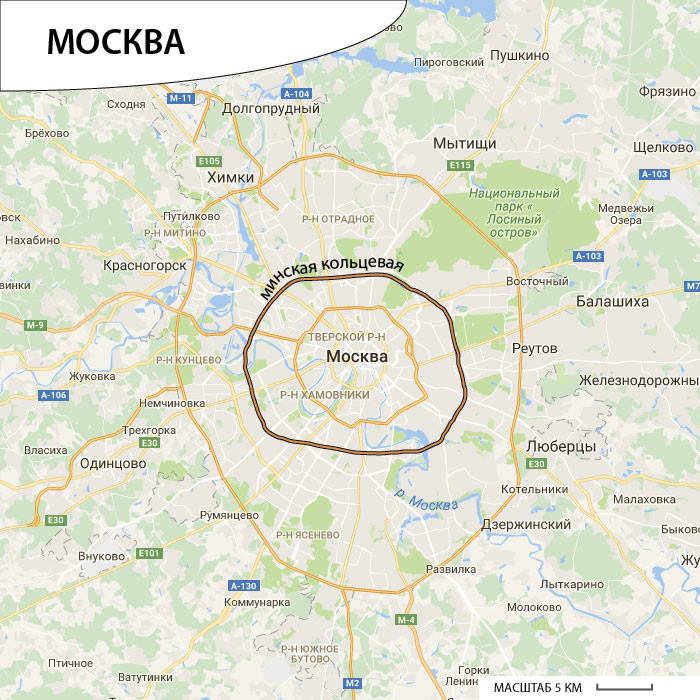 сравнение городов по площади на карте