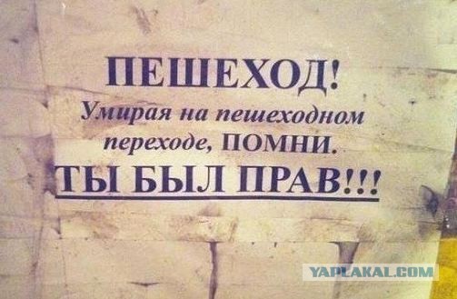 Водитель VW Polo снес на пешеходном переходе 61-летнюю женщину