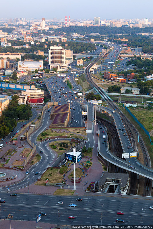 Высотная Москва - вид из "телескопа"