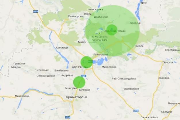 Интенсивная стрельба на окраине Славянска