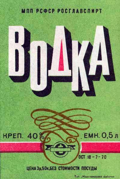 Винная карта СССР: крепкий алкоголь