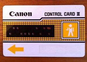 Canon control card III