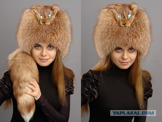 Шапка Из Меха Лисы Женская Купить