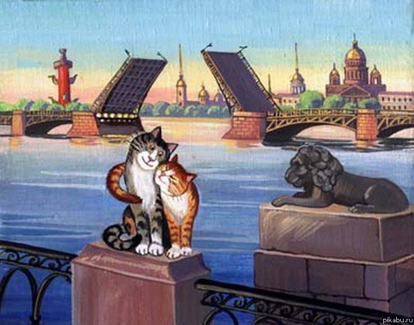 Питерские коты: акварельные мурлыки, которые принесли мировую известность Владимиру Румянцеву