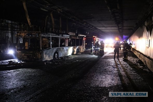 В Москве в Балтийском тоннеле сильное задымление