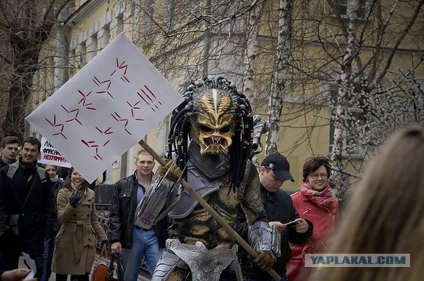 Порноактриса разделась у российского консульства