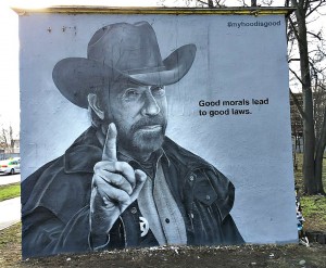 Граффити стрит-арт художников HoodGraff в Санкт-Петербурге