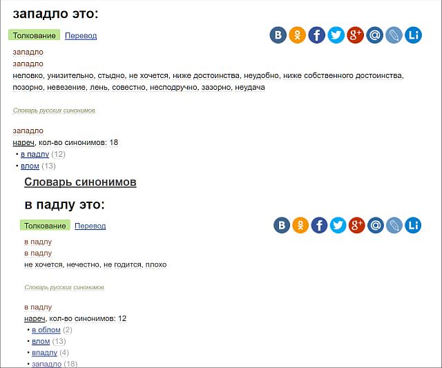 Подростковые "понятия" в конце 80-х