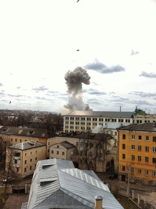 Взрыв пиротехники в Орле