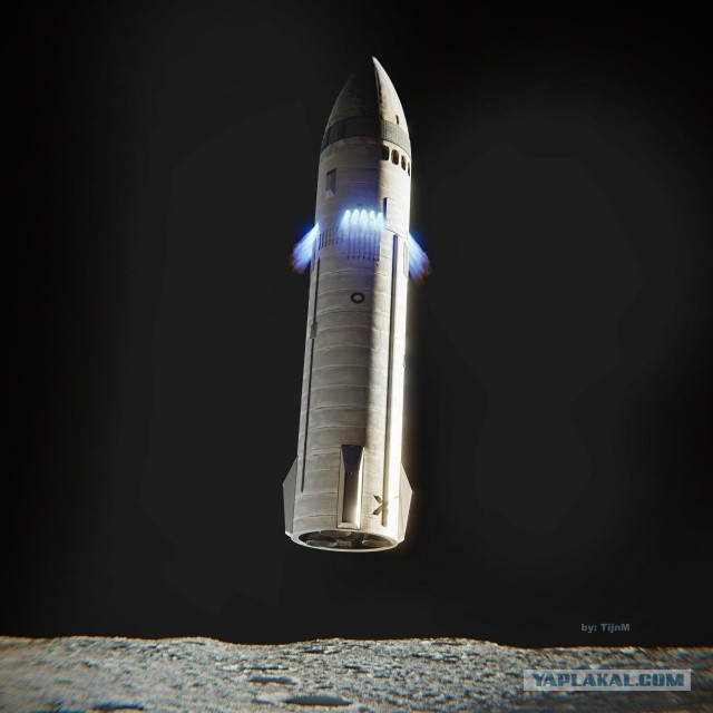 Starship HLS будет в 135 раз больше, чем «Аполлон»