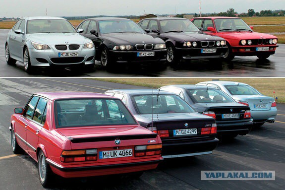 Как менялся BMW M5 за 30 лет